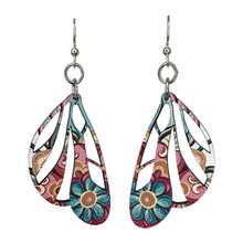 Load image into Gallery viewer, Paisley Wing Earrings #1781