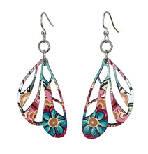 Load image into Gallery viewer, Paisley Wing Earrings #1781
