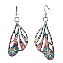 Load image into Gallery viewer, Paisley Wing Earrings #1781