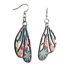 Load image into Gallery viewer, Paisley Wing Earrings #1781