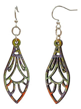 Load image into Gallery viewer, Van Gogh Iris Petal Earrings #1698