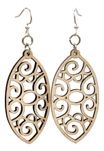 Load image into Gallery viewer, Filigree Oval Earrings # 1712