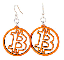 Load image into Gallery viewer, Bitcoin Earrings # 1720