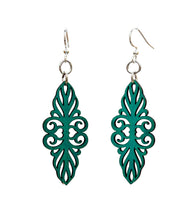 Load image into Gallery viewer, Baroque Art Heart Earrings # 1722
