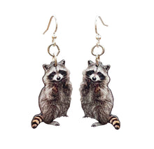 Load image into Gallery viewer, Raccoon Earrings #1727