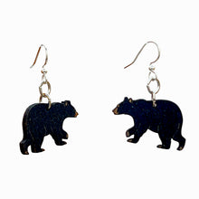 Load image into Gallery viewer, Black Bear Earrings #1734