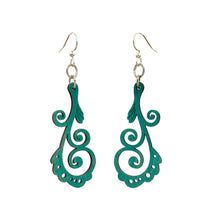 Load image into Gallery viewer, Finned Scroll Earrings #1750