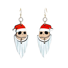 Load image into Gallery viewer, Christmas Skeleton Head Earrings #1758