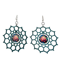 Load image into Gallery viewer, Centered Lotus Earrings #1766
