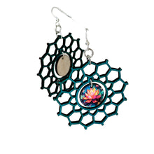 Load image into Gallery viewer, Centered Lotus Earrings #1766