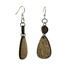 Load image into Gallery viewer, Freckled Rock wood Engraved Earrings #1783