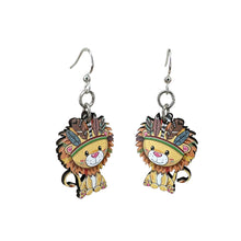 Load image into Gallery viewer, Little Wild Lion Earrings #1785