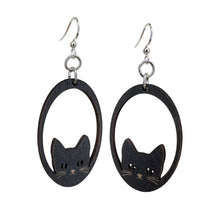 Load image into Gallery viewer, Sneaky Cat Earrings #1808