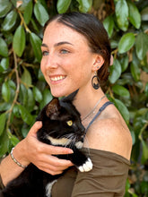 Load image into Gallery viewer, Sneaky Cat Earrings #1808