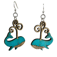Load image into Gallery viewer, Whale Earrings #1809
