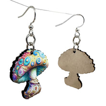 Load image into Gallery viewer, Van Gogh Mushroom Earrings #1814