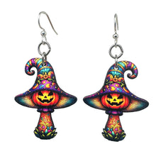 Load image into Gallery viewer, Halloween Mushroom Earrings #1821