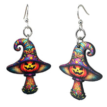 Load image into Gallery viewer, Halloween Mushroom Earrings #1821