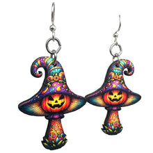 Load image into Gallery viewer, Halloween Mushroom Earrings #1821