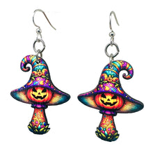 Load image into Gallery viewer, Halloween Mushroom Earrings #1821