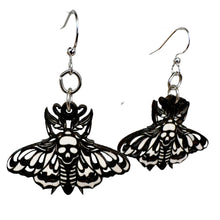 Load image into Gallery viewer, Death Moth Earrings #1823