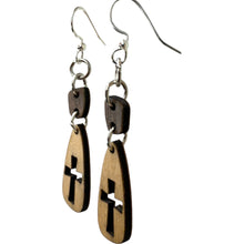 Load image into Gallery viewer, Heritage Wooden Cross Earrings #1830