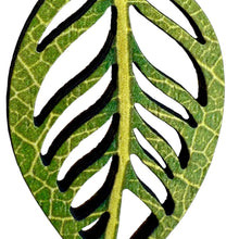 Load image into Gallery viewer, Chlorophyll Leaf Earrings #1838