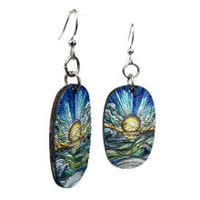 Load image into Gallery viewer, Mosaic Ocean Blossom Earrings #219