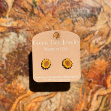 Load image into Gallery viewer, Sunflower Stud Earrings #3007