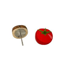 Load image into Gallery viewer, Tomato Stud Earrings #3032
