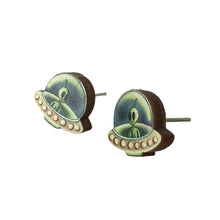 Load image into Gallery viewer, Alien Stud Earrings #3111