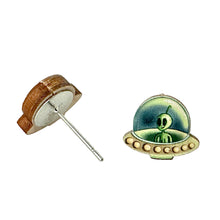 Load image into Gallery viewer, Alien Stud Earrings #3111