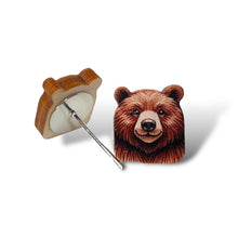 Load image into Gallery viewer, Bear Hug Stud Earrings #3112