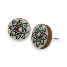 Load image into Gallery viewer, Atom Stud Earrings #3122