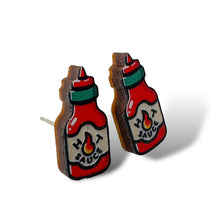 Load image into Gallery viewer, Hot Sauce Stud Earrings #3126