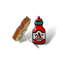 Load image into Gallery viewer, Hot Sauce Stud Earrings #3126