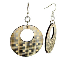 Load image into Gallery viewer, Crosshatch Bamboo Earrings #948
