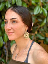 Load image into Gallery viewer, Tribal Sun Bamboo Earrings #983