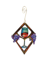 Load image into Gallery viewer, Heart in Wine Ornament #9967