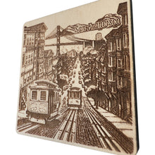 Load image into Gallery viewer, San Francisco Trolley Car Maple Magnet #MM515