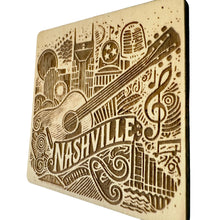 Load image into Gallery viewer, Nashville Music City Guitar Maple Magnet #MM518