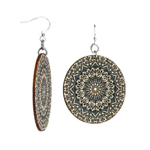 Load image into Gallery viewer, Mandala Bamboo Earrings #950