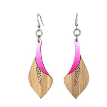 Load image into Gallery viewer, Calla Lily Bamboo Earrings #951