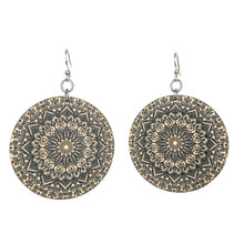 Load image into Gallery viewer, Mandala Bamboo Earrings #950