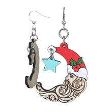 Load image into Gallery viewer, Santa Moon Earrings #1786
