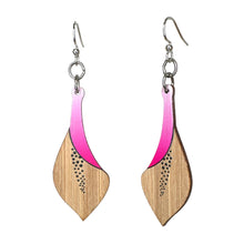 Load image into Gallery viewer, Calla Lily Bamboo Earrings #951