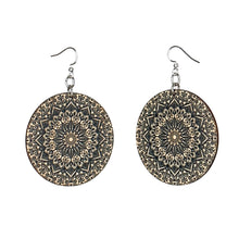 Load image into Gallery viewer, Mandala Bamboo Earrings #950