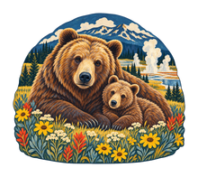 Load image into Gallery viewer, Grizzly Mother and Cub M103 original magnet artwork