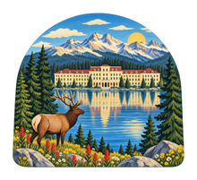 Load image into Gallery viewer, Lake Hotel Morning M105 original magnet artwork