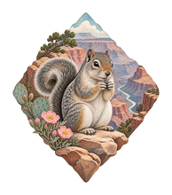 Load image into Gallery viewer, Rock Squirrel Snack M115 original magnet artwork